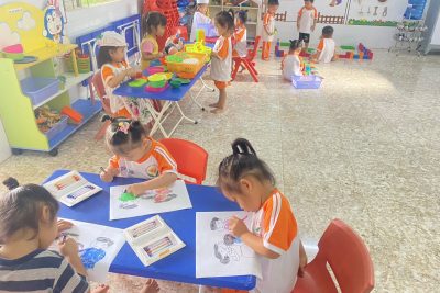 Hình ảnh trẻ tham gia HĐG và Ngoài trời năm học 2023-2024